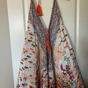 New Sexy Maxi Printed Cover Up Dress